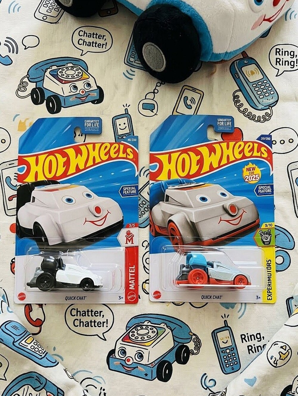Quick Chat Kids Toy Car - White with Blue and Red Accents